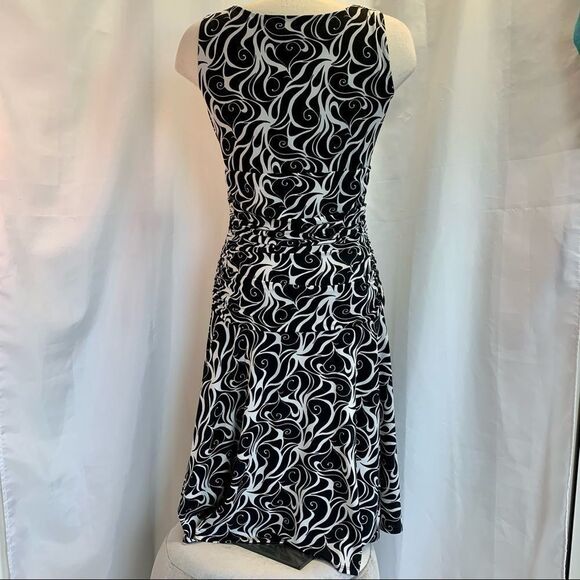 A.X.L. black and white sleeveless dress Sz L - Picture 4 of 9